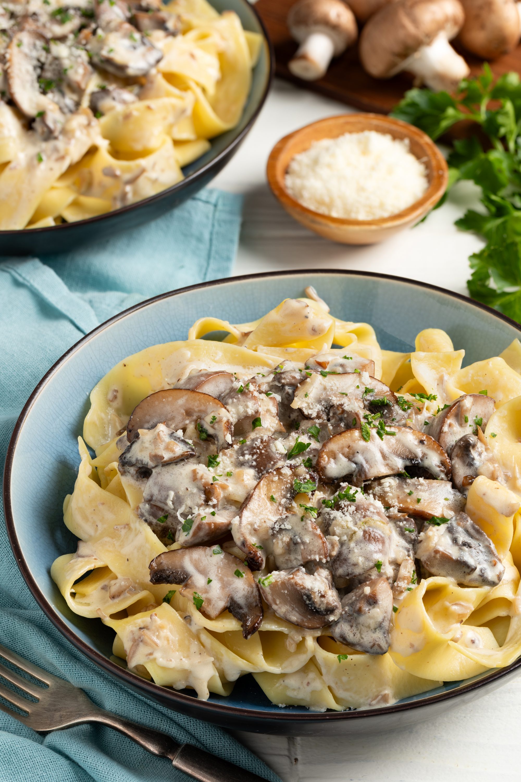 Pasta with Creamy Mushroom Sauce | Mushroom Recipes