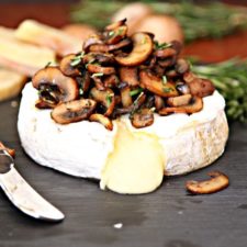 Mushroom Brie Cheese Baker