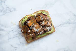 Mushroom-Avocado Toast