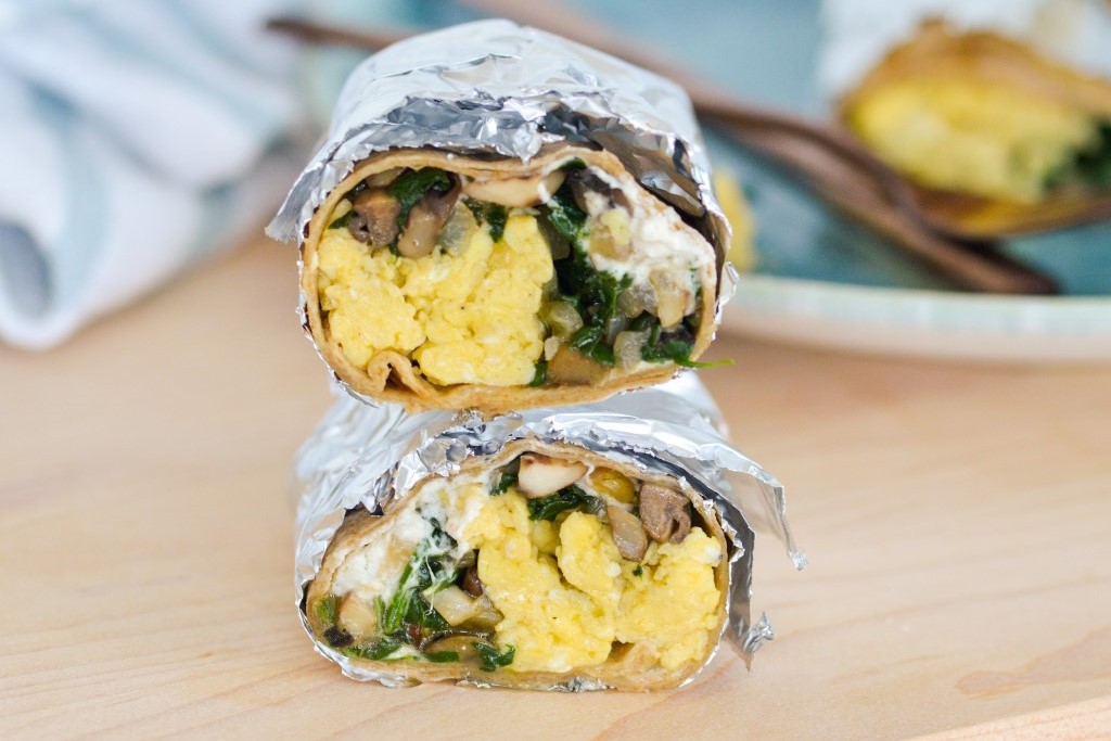 Mushroom Freezer Breakfast Burritos | Mushroom Recipes