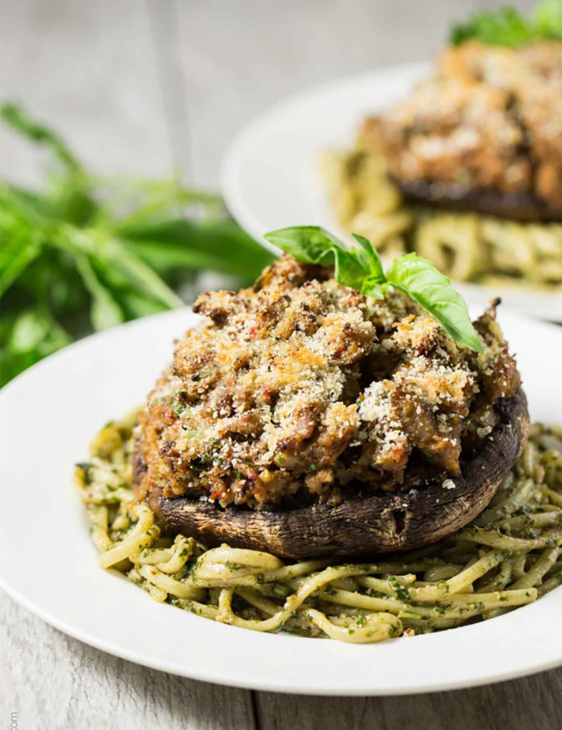 Sausage Stuffed Portabella Mushrooms | Mushroom Recipes